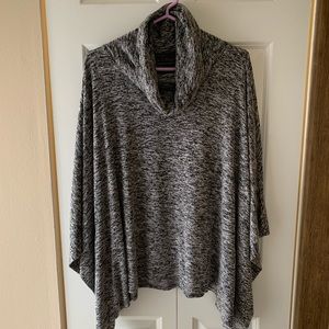 Chelsea&Theodore scoop neck, poncho sweater